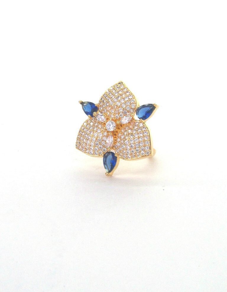Blue Dazzle Dome Ring