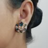 Blue Lotus Bloom Studs